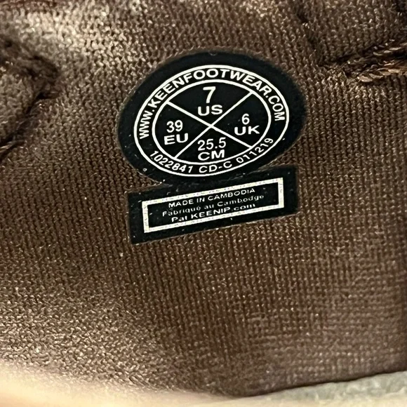 Keen Targhee Hiking Trail Sport Sandals Men’s Size 7 Brown Leather EUC - Picture 3 of 7